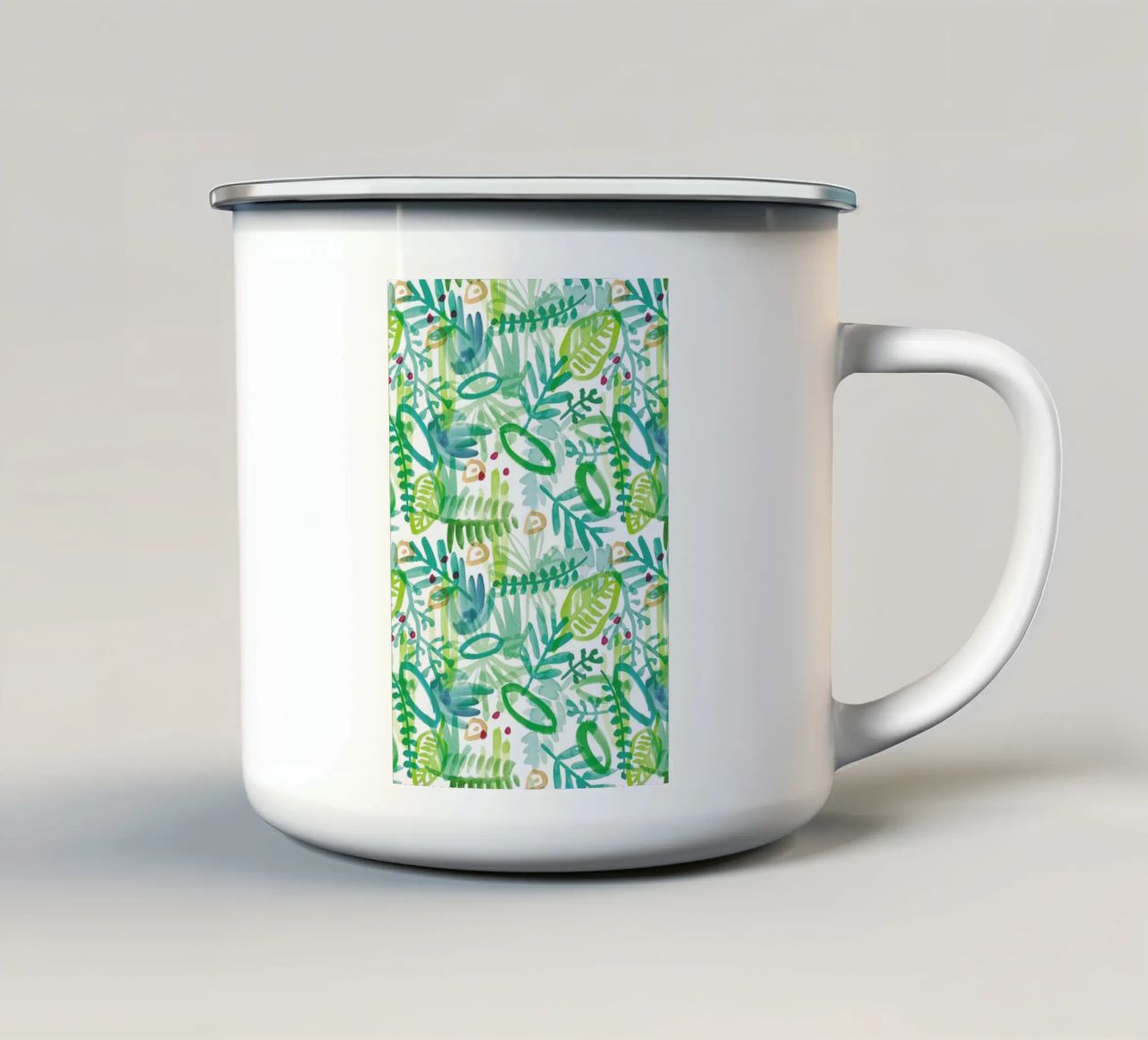 Jungle Pattern tazza in smalto da Farina Kuklinski