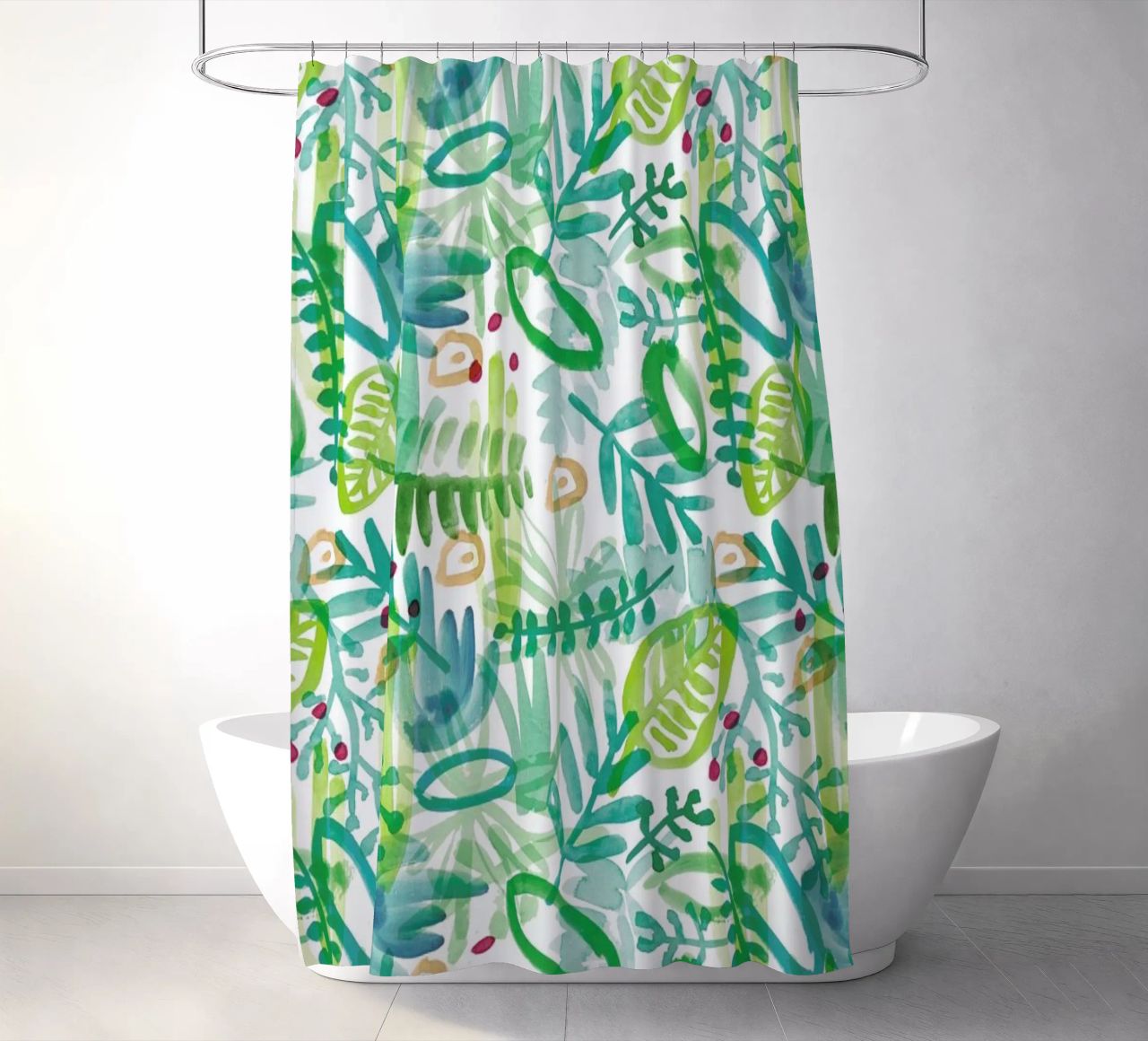 Jungle Pattern cortina de baño de Farina Kuklinski