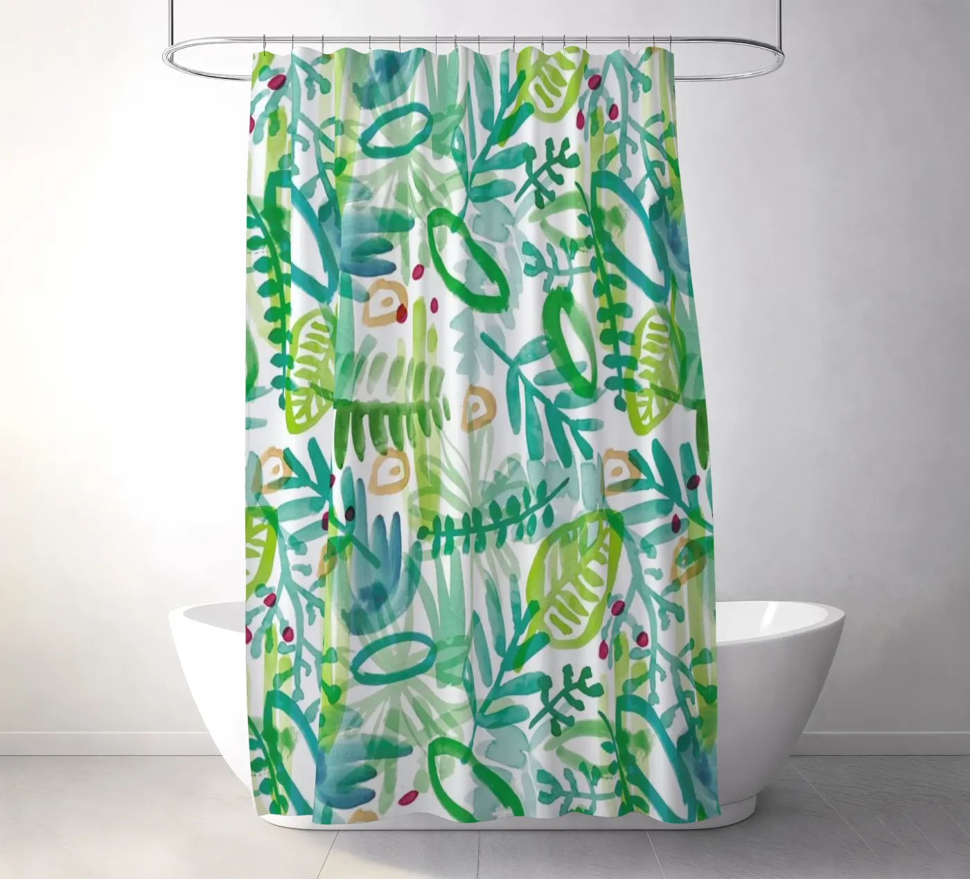 Jungle Pattern Duschvorhang von Farina Kuklinski