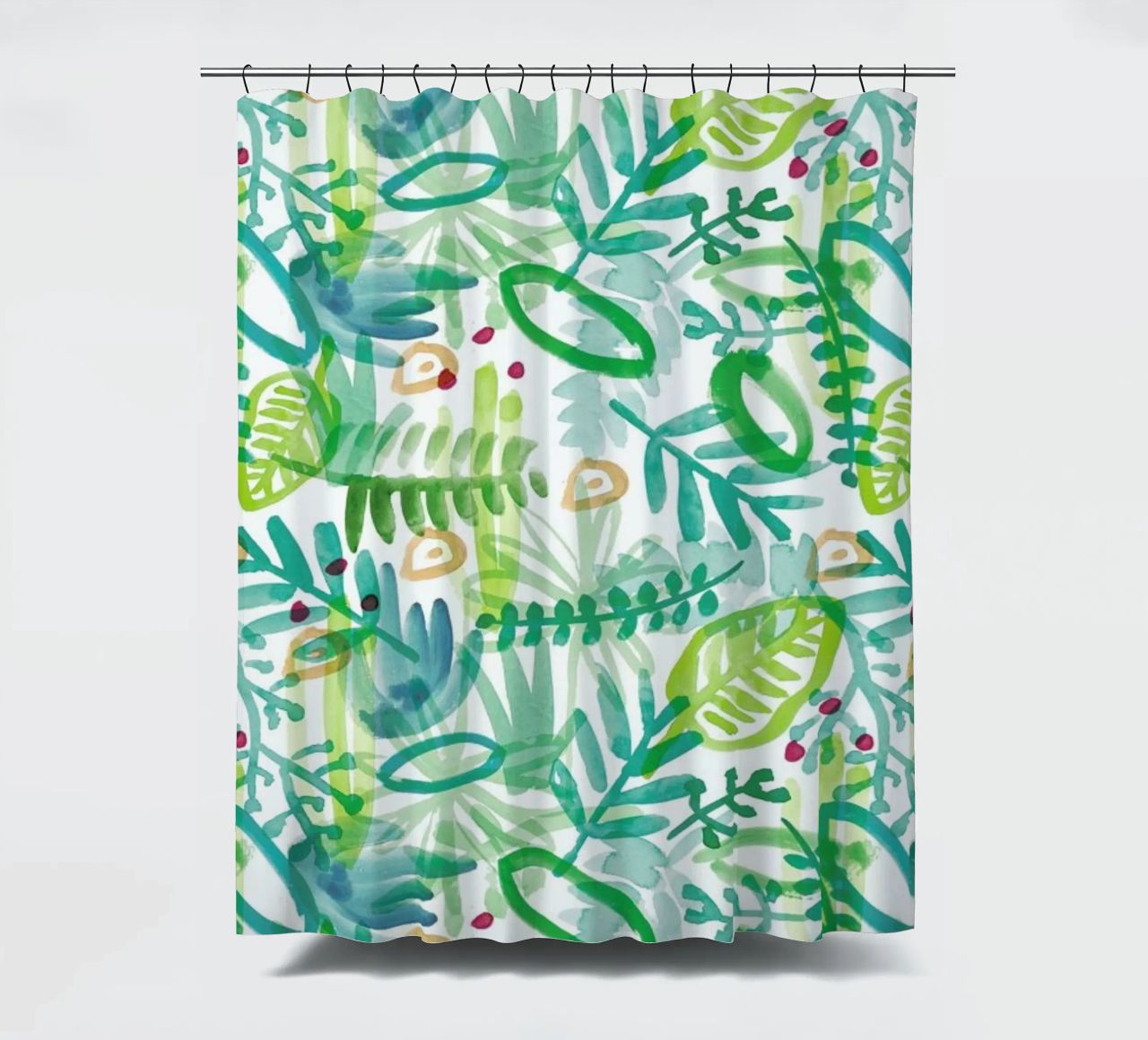 Jungle Pattern cortina de baño de Farina Kuklinski