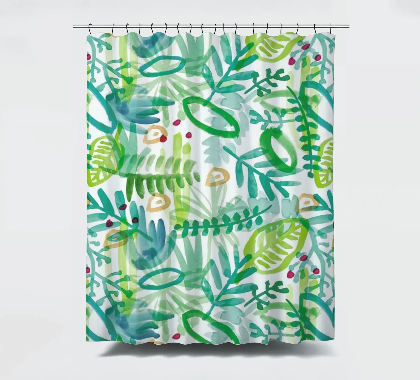 Jungle Pattern Duschvorhang von Farina Kuklinski