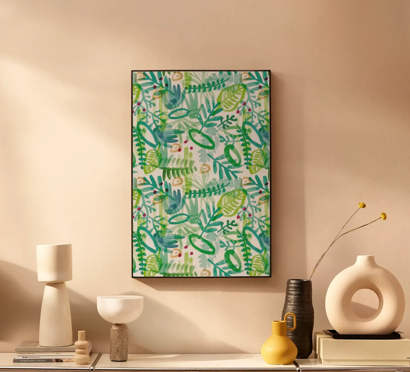 Jungle Pattern acryl van Farina Kuklinski