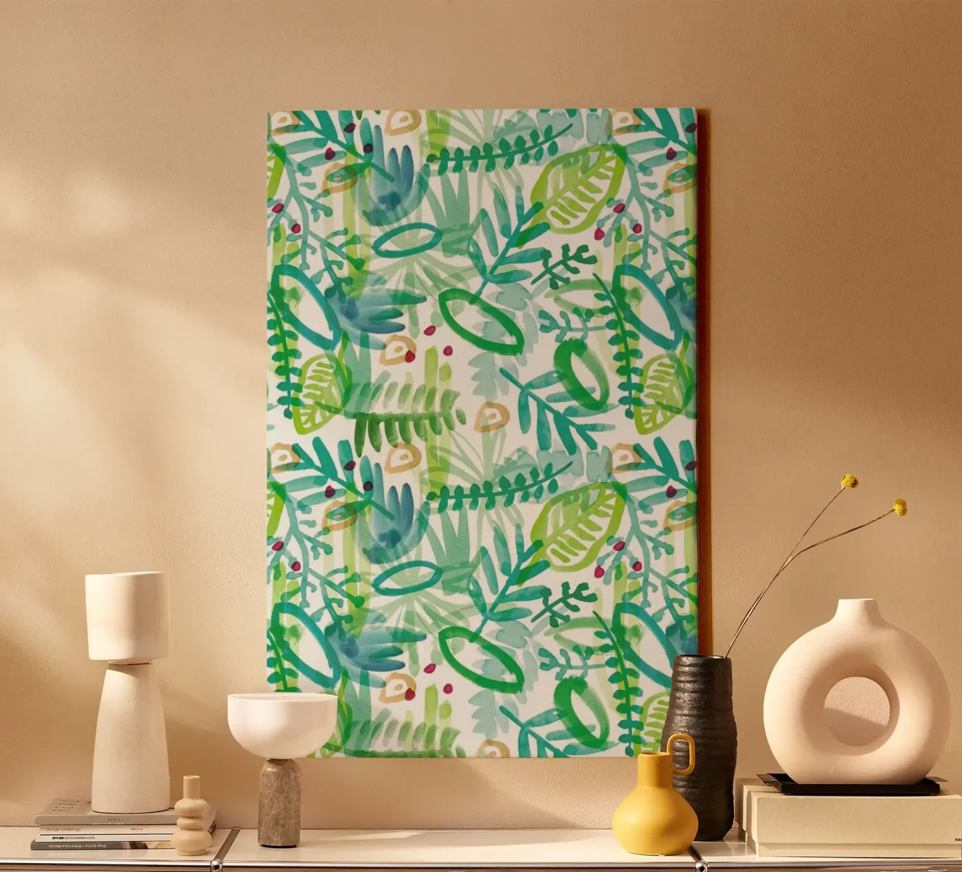 Jungle Pattern Leinwand von Farina Kuklinski