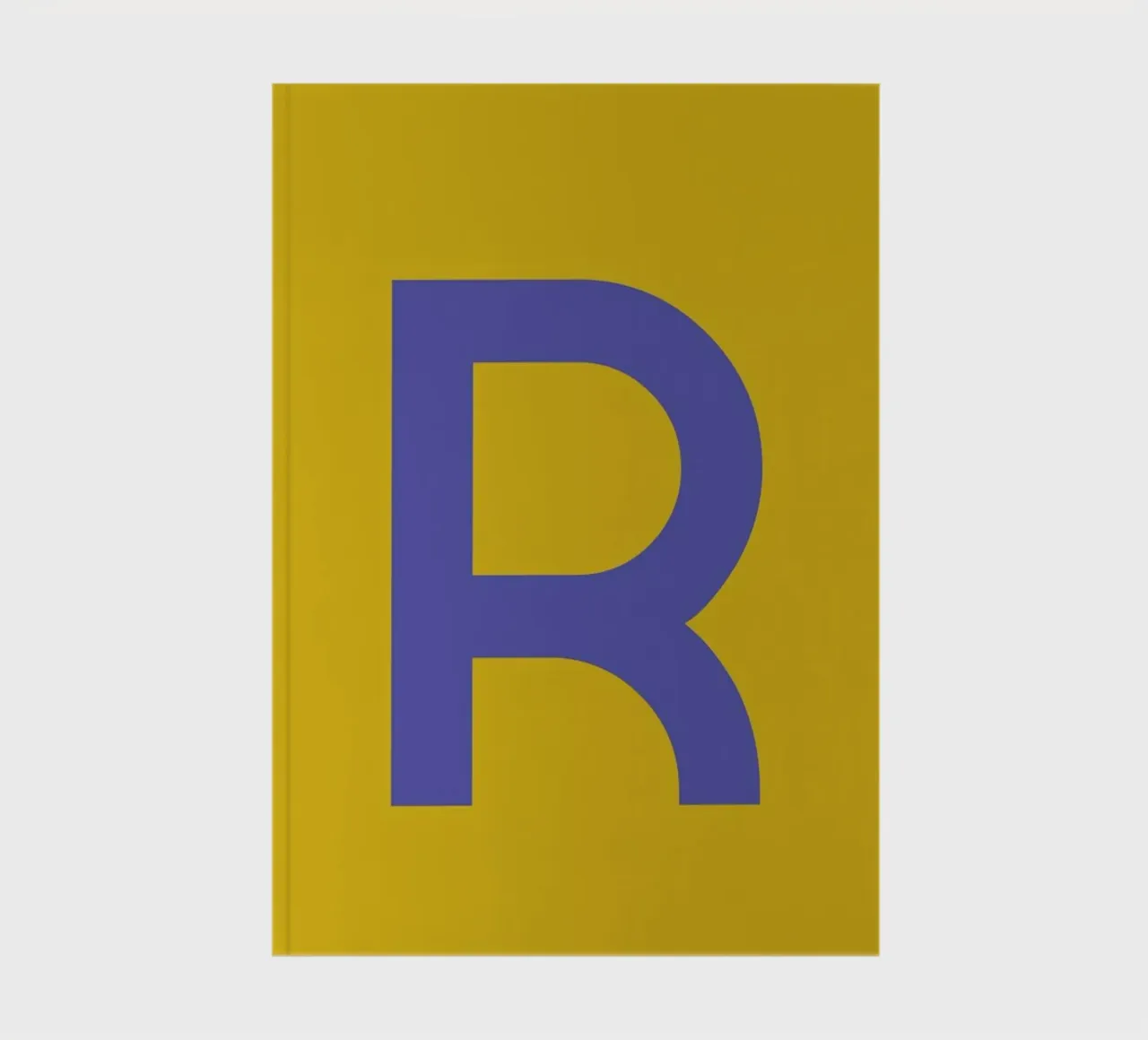 Yellow Letter R notebook by Studio One