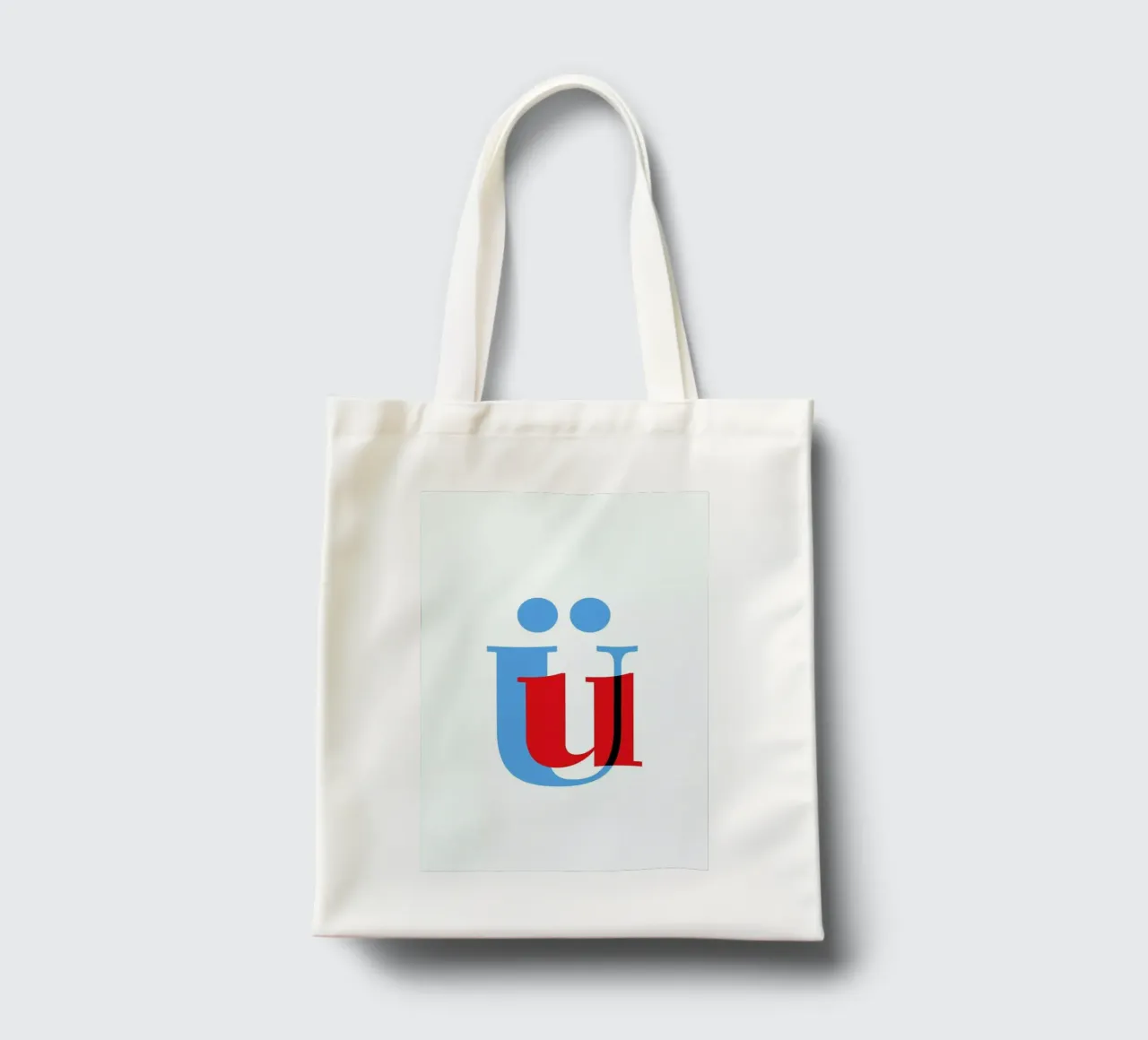 Cyan/Red Ü borsa in juta da Studio One