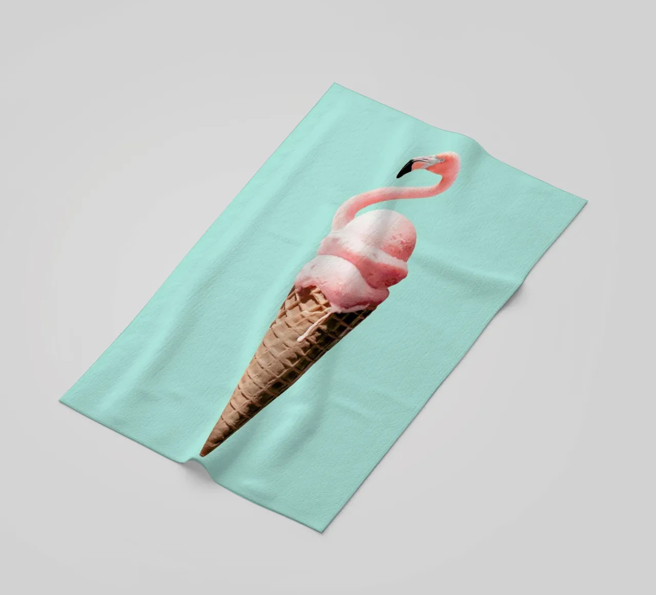Flamingo Cone telo mare da Jonas Loose