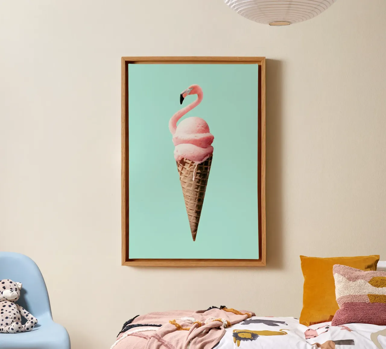 Flamingo Cone Leinwand von Jonas Loose