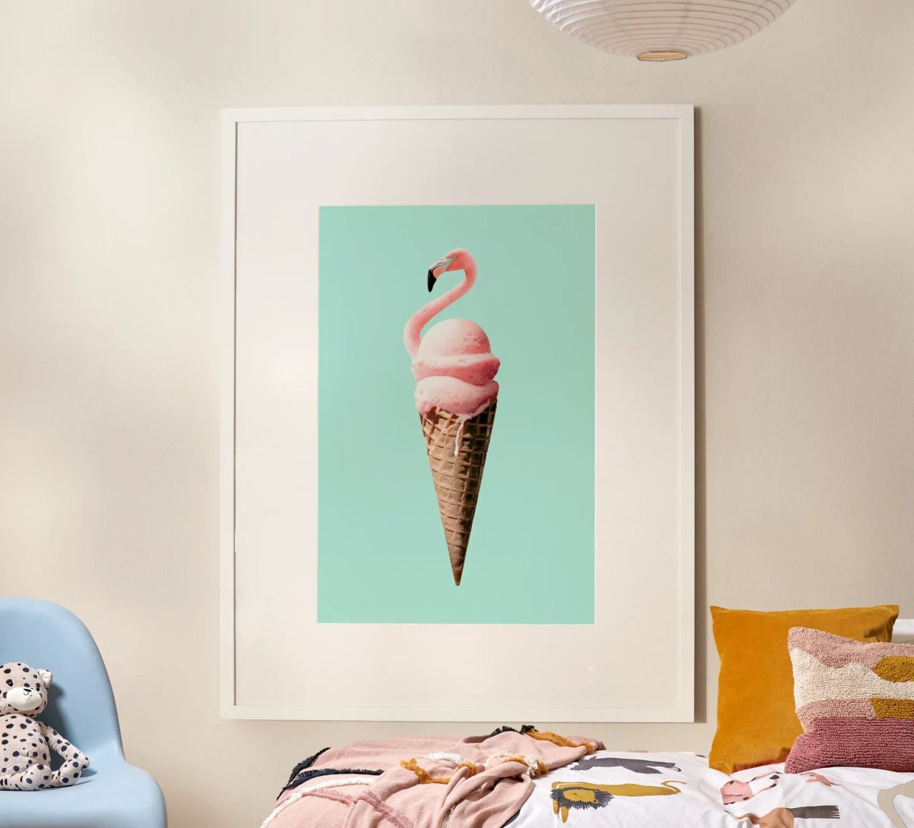 Flamingo Cone poster by Jonas Loose