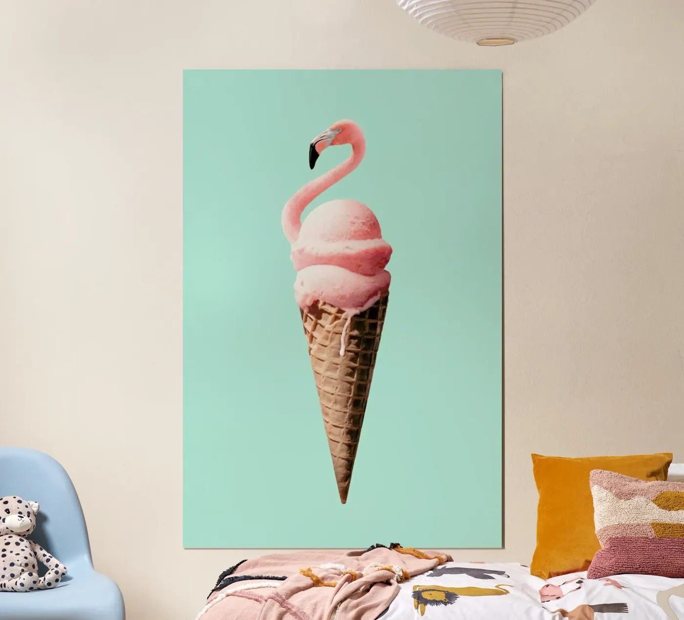 Flamingo Cone poster by Jonas Loose