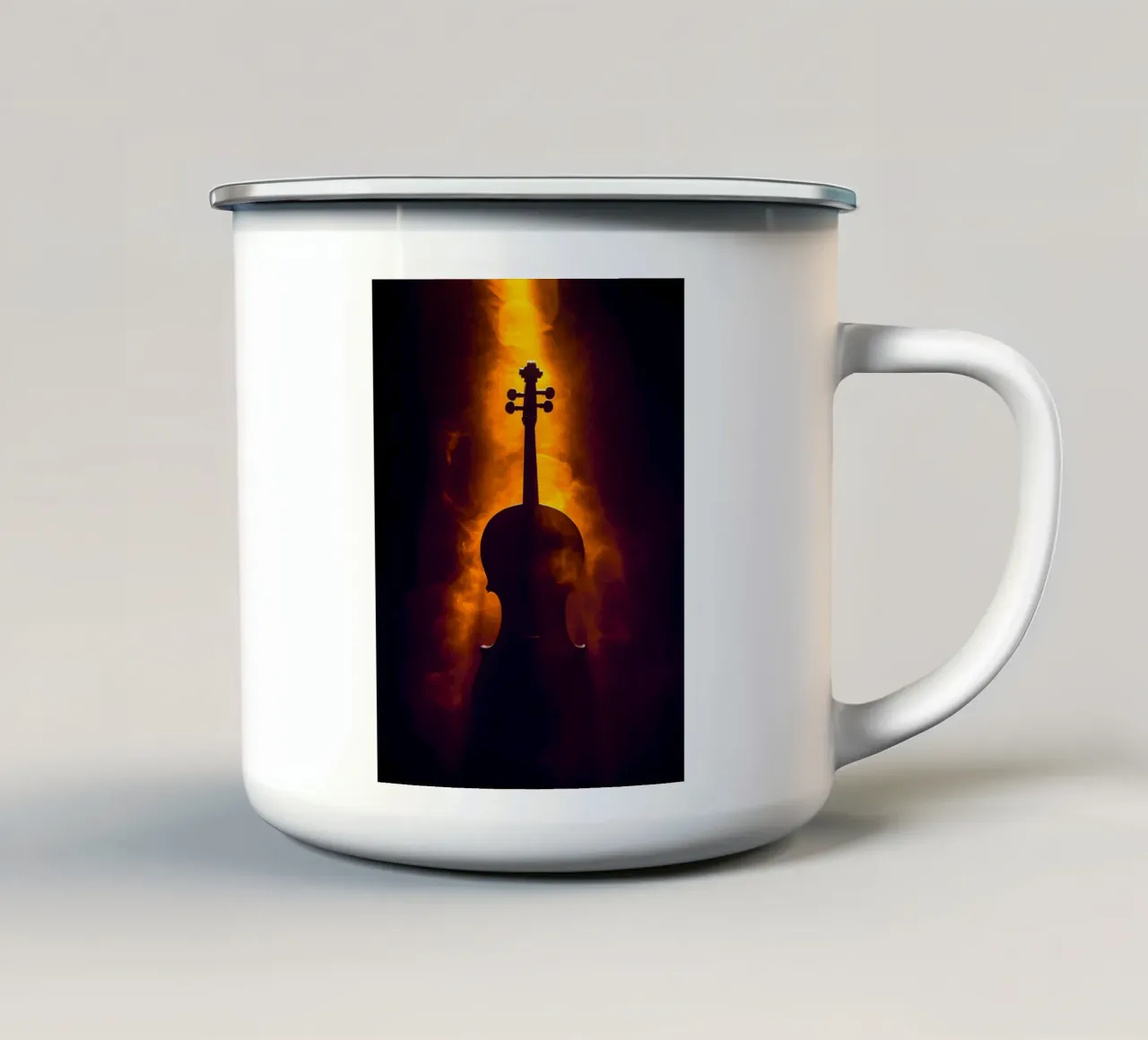 Violino Strumento musicale tazza in smalto da Musictime