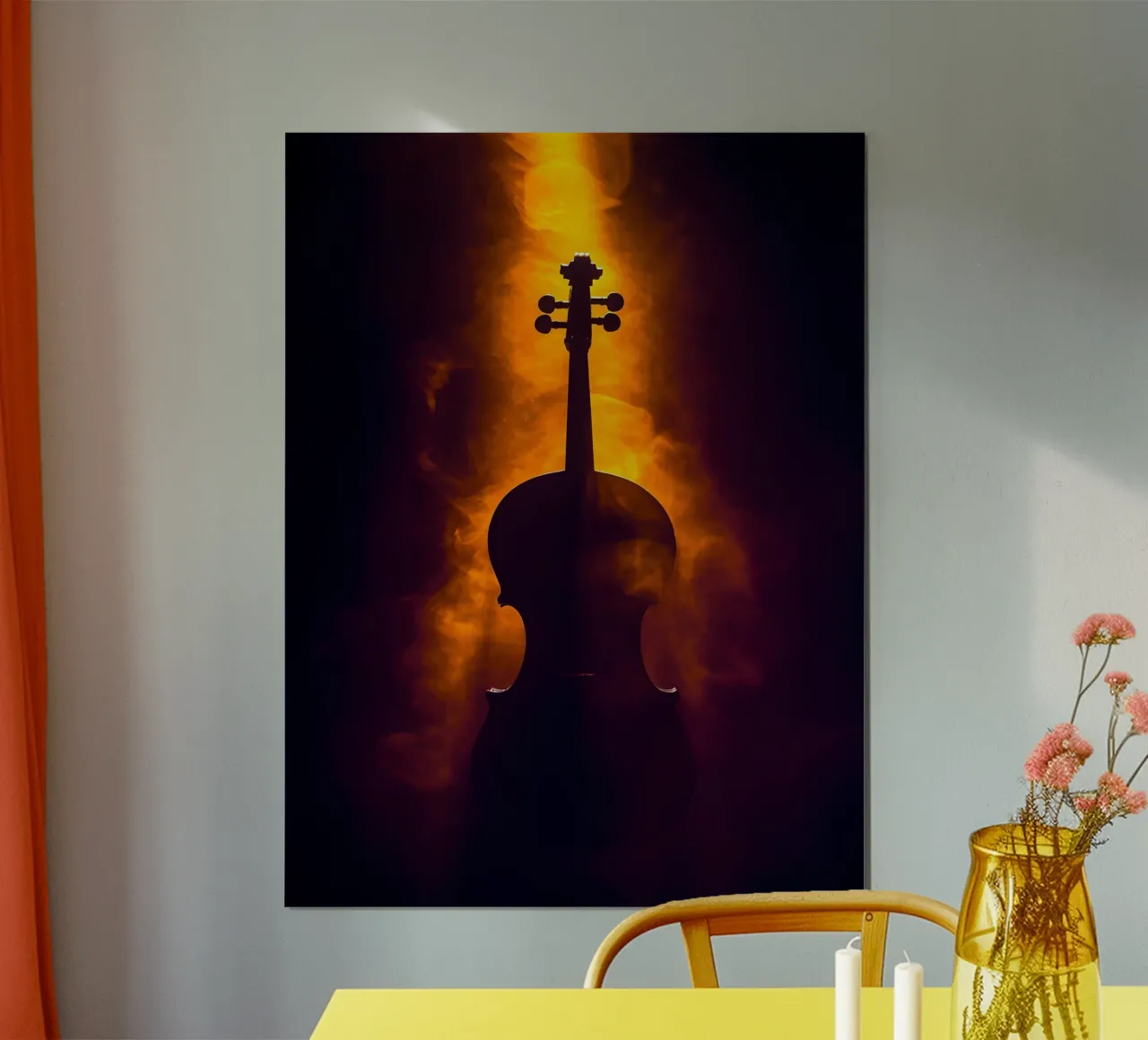Violino Strumento musicale poster con telaio in legno da Musictime