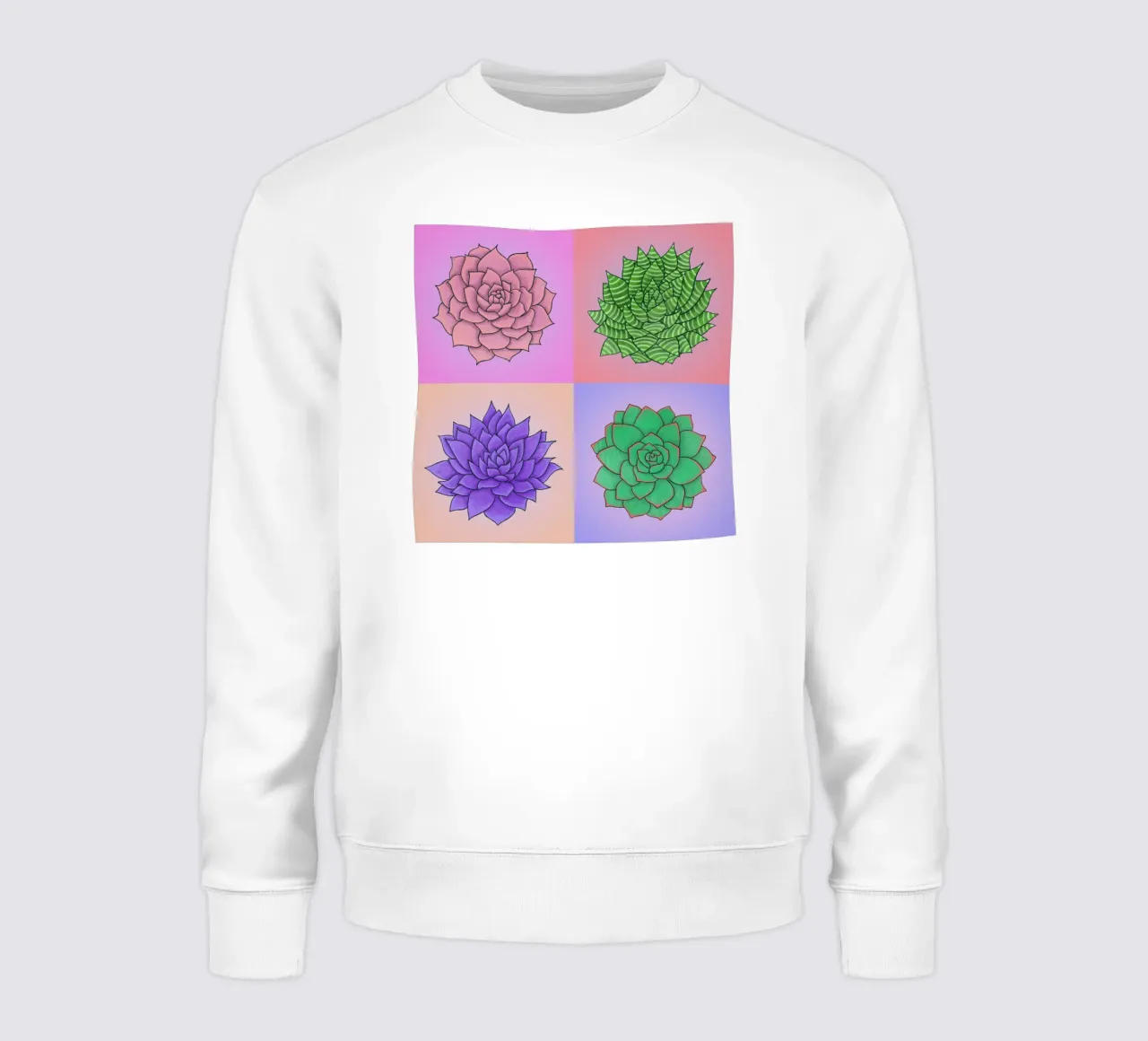 Succulente Pop Art felpa da Loobs