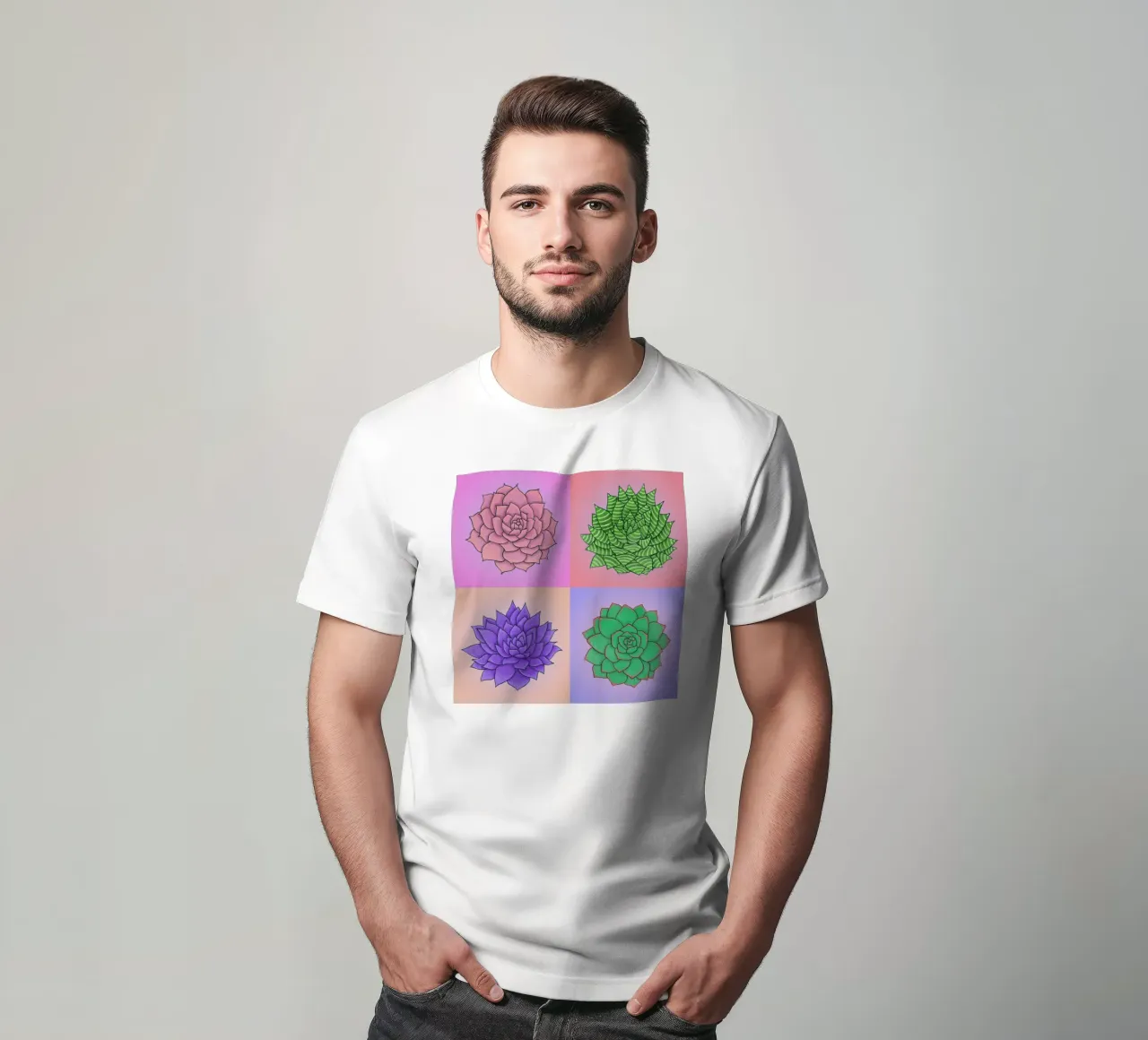 Succulente Pop Art t-shirt da Loobs