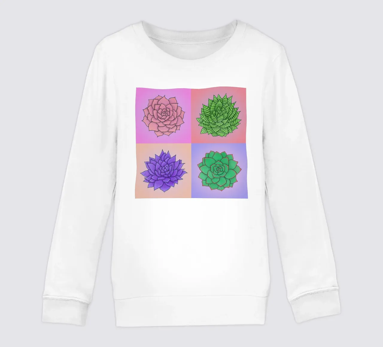Succulente Pop Art felpa bambino da Loobs