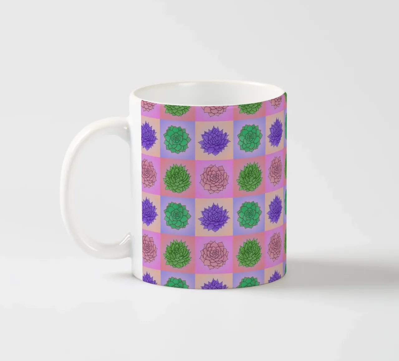 Succulente Pop Art tazza in ceramica da Loobs
