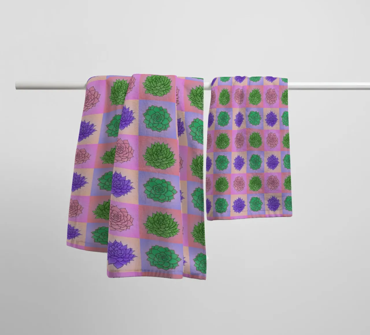 Succulente Pop Art asciugamano da bagno da Loobs