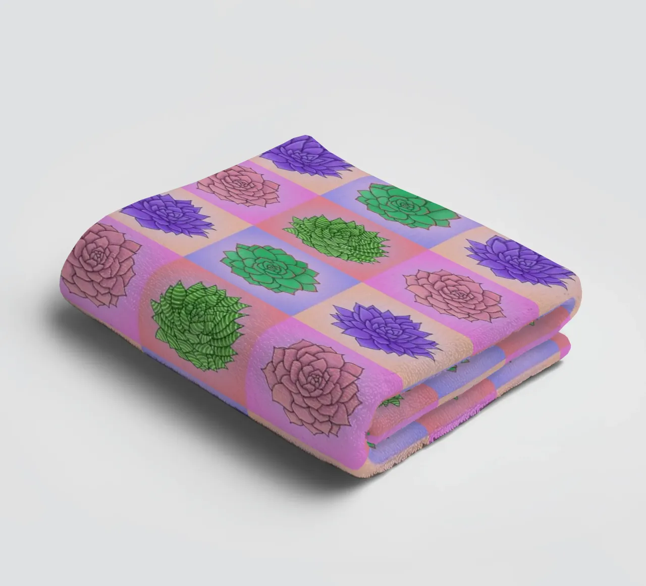 Succulente Pop Art asciugamano da bagno da Loobs