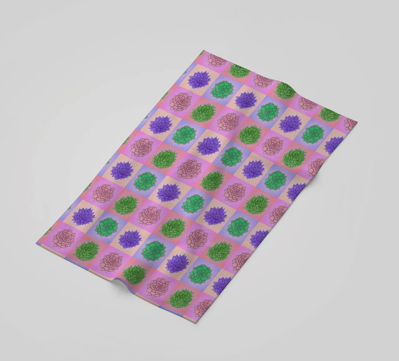 Succulente Pop Art telo mare da Loobs