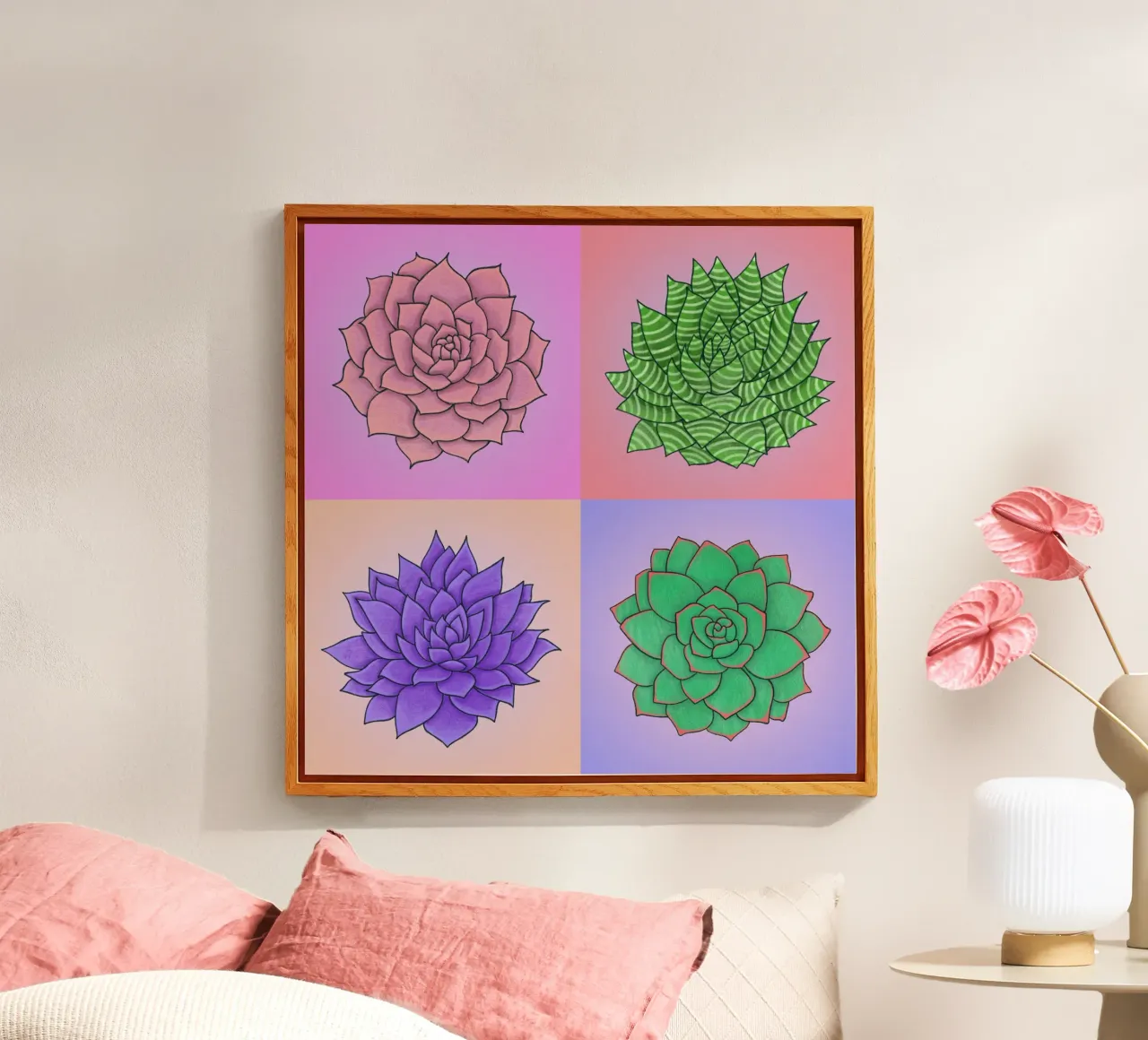 Succulente Pop Art plexiglass da Loobs