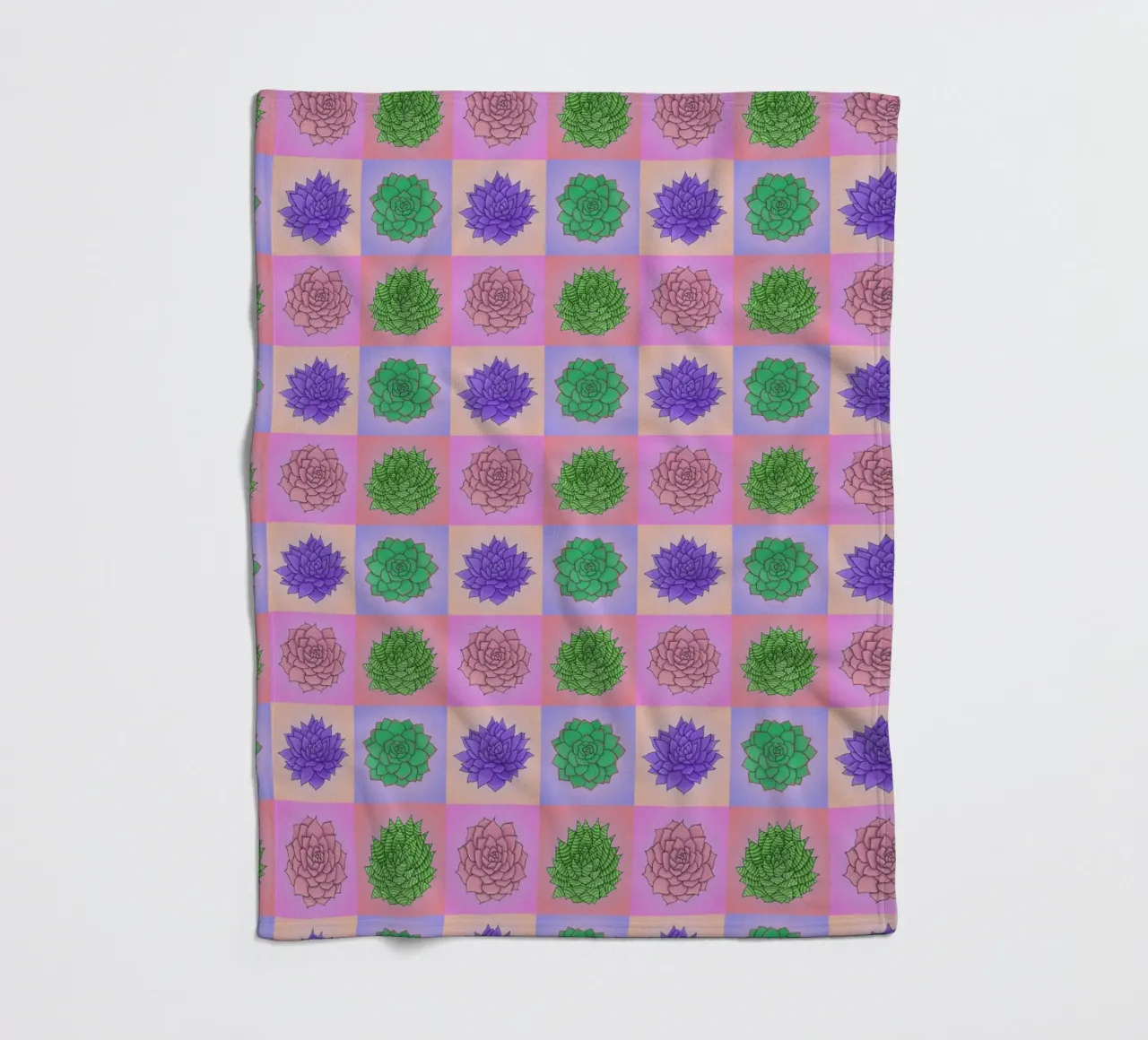 Succulente Pop Art coperta in pile da Loobs