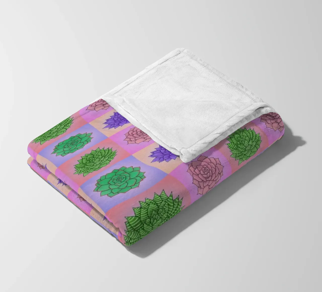 Succulente Pop Art coperta in pile da Loobs