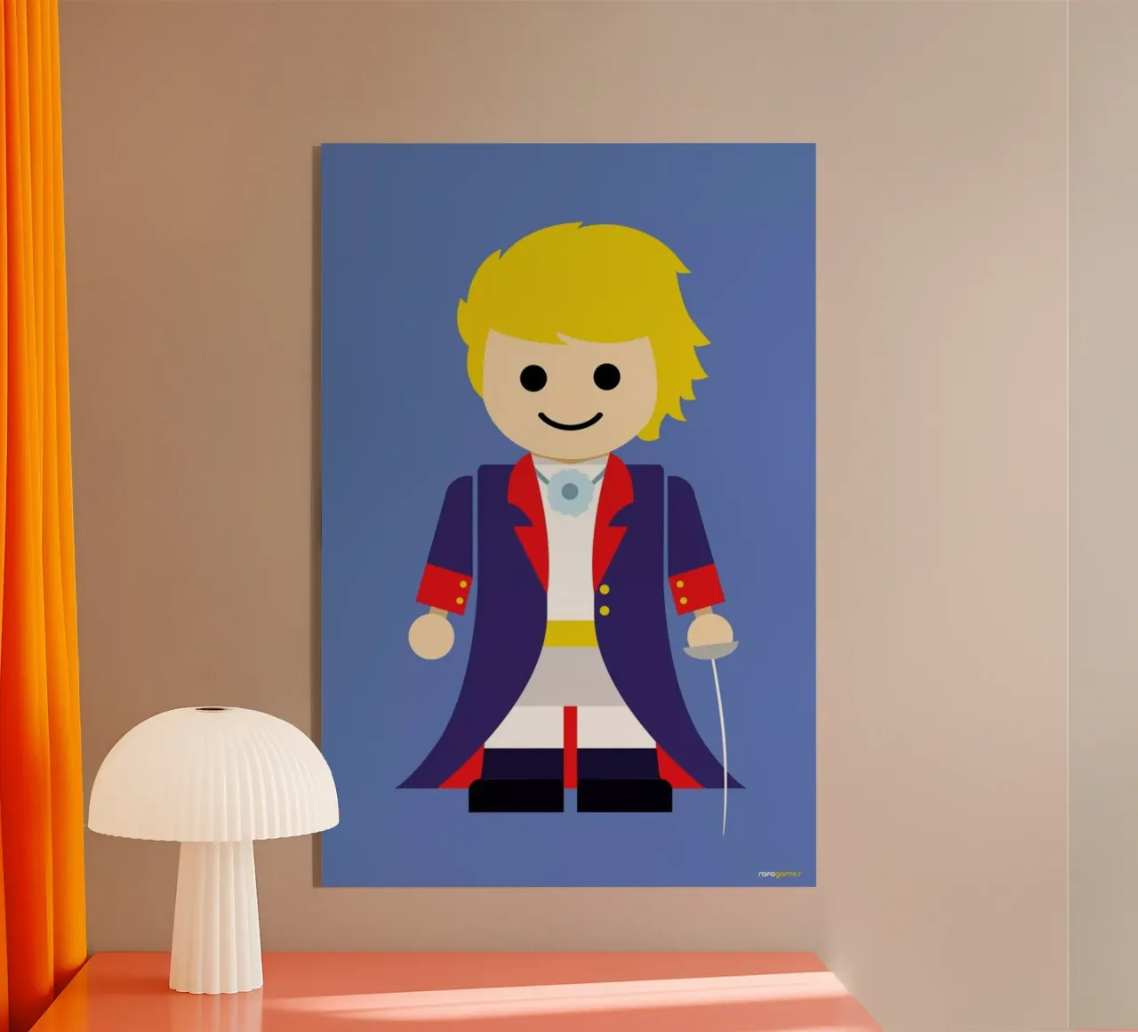 The Little Prince acrylic glass by Rafa Gomes