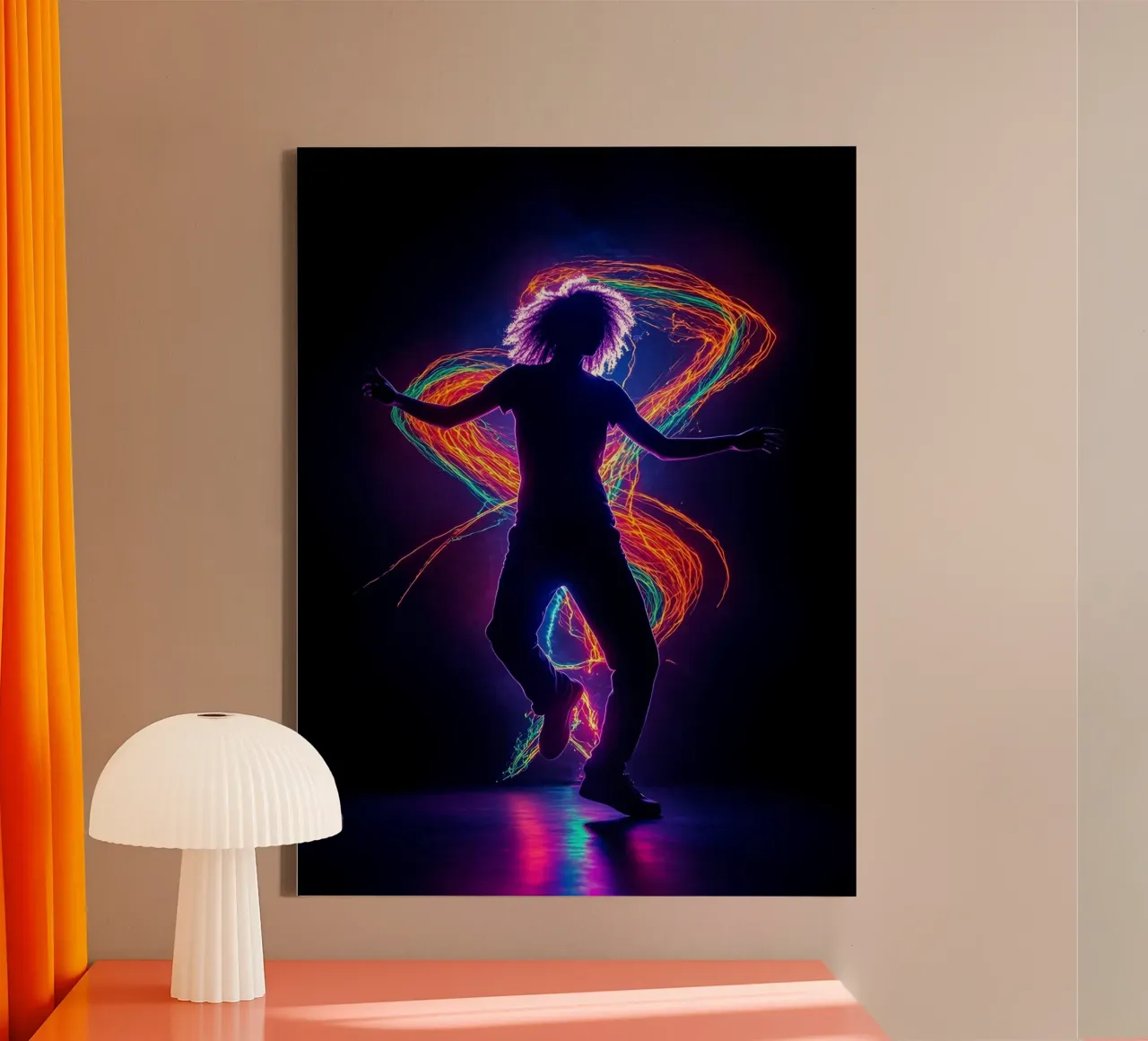 Dancer Silhouette Leinwand von Musictime