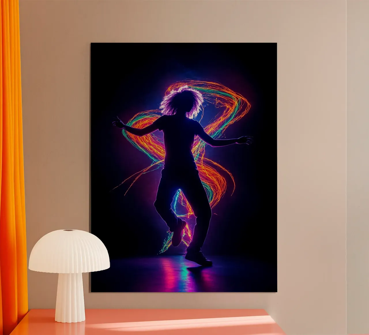 Silhouette di una ballerina carta hahnemühle da Musictime