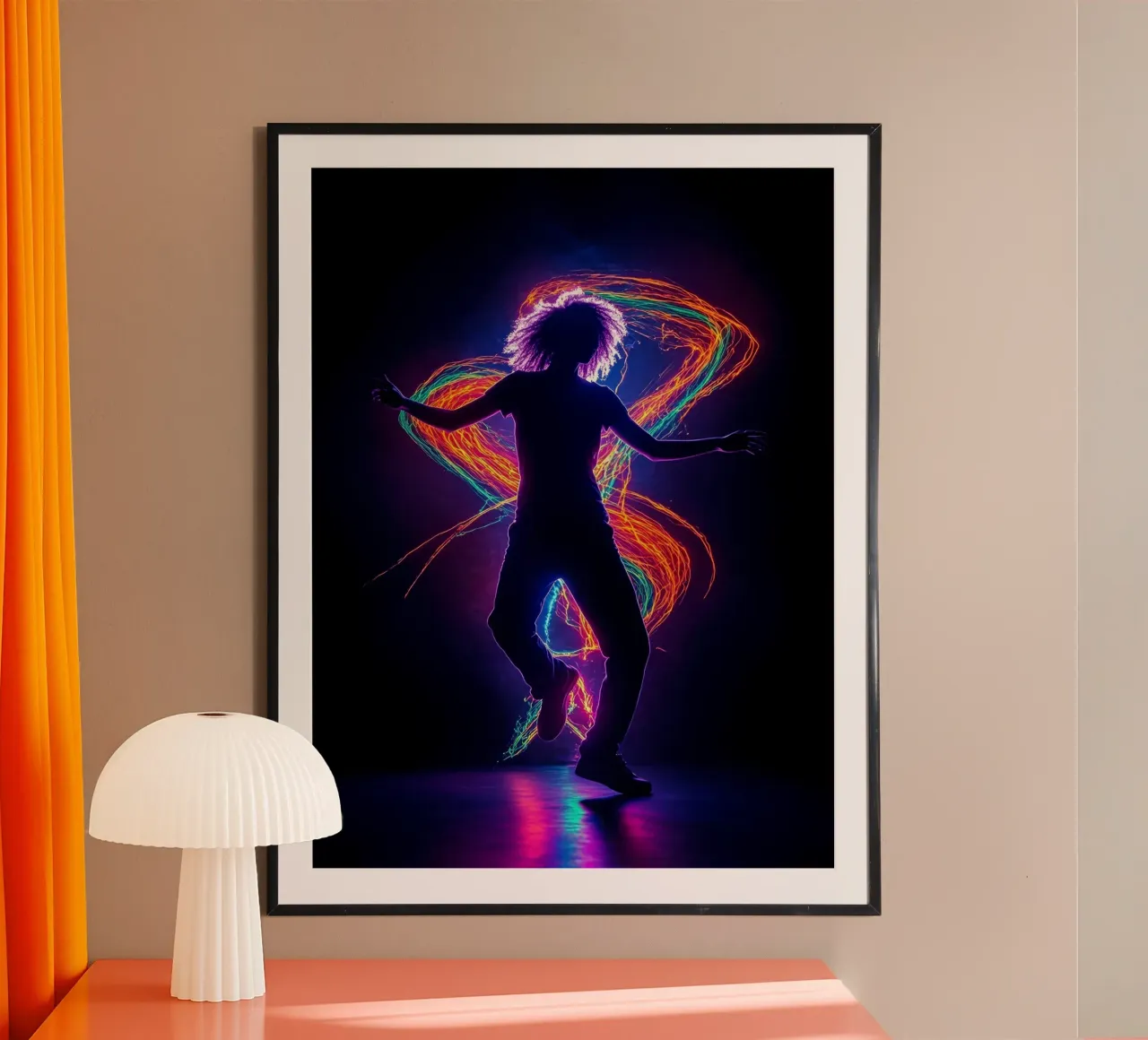 Silhouette di una ballerina carta hahnemühle da Musictime