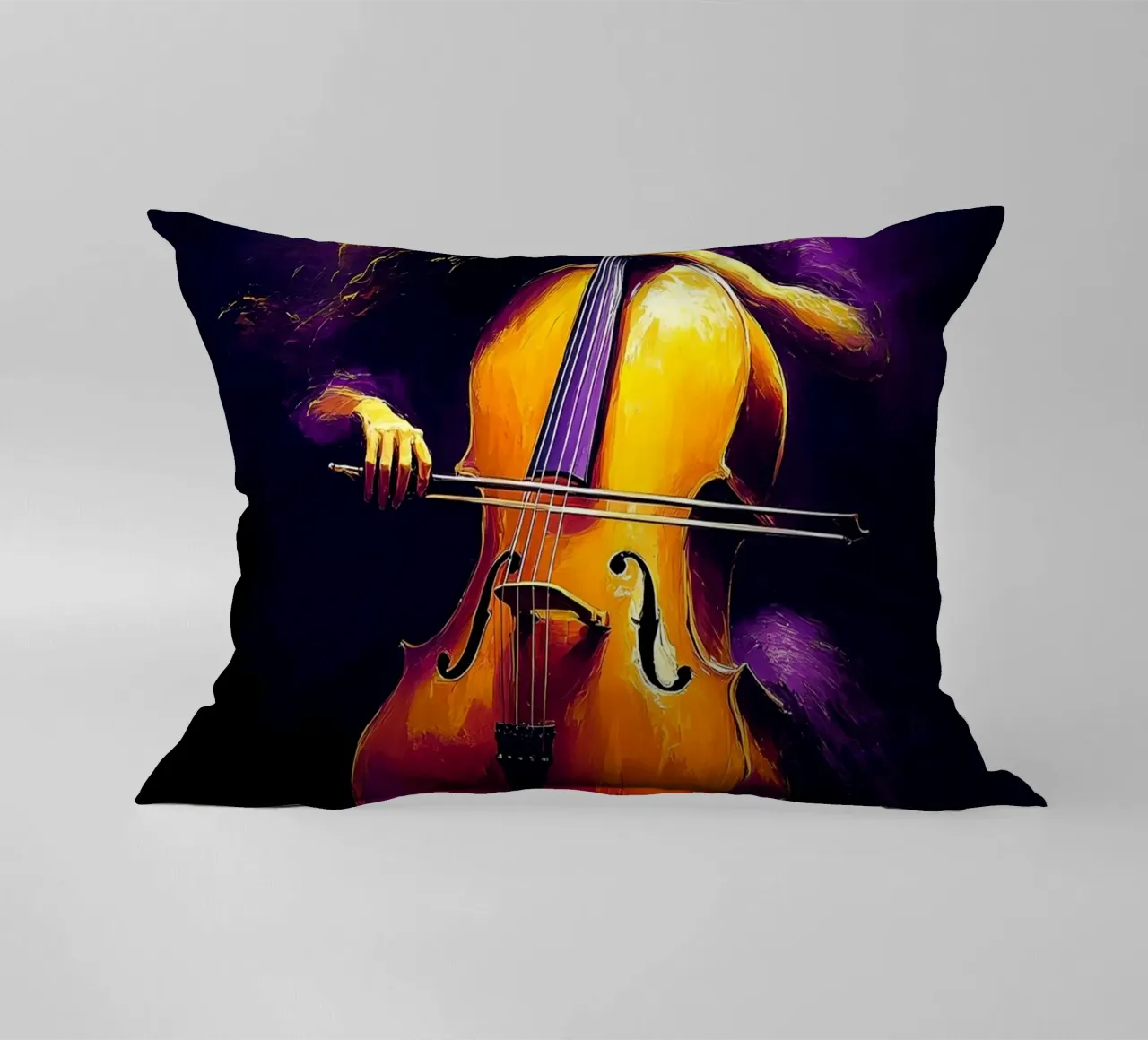 Silhouette di violoncello cuscino da Musictime