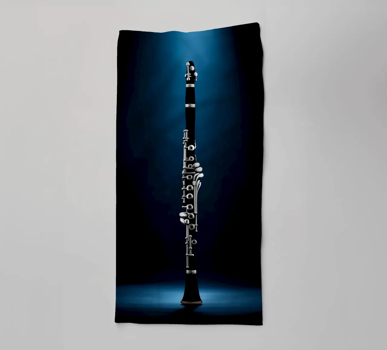 Clarinete - Instrumento musical toalla de baño de Musictime