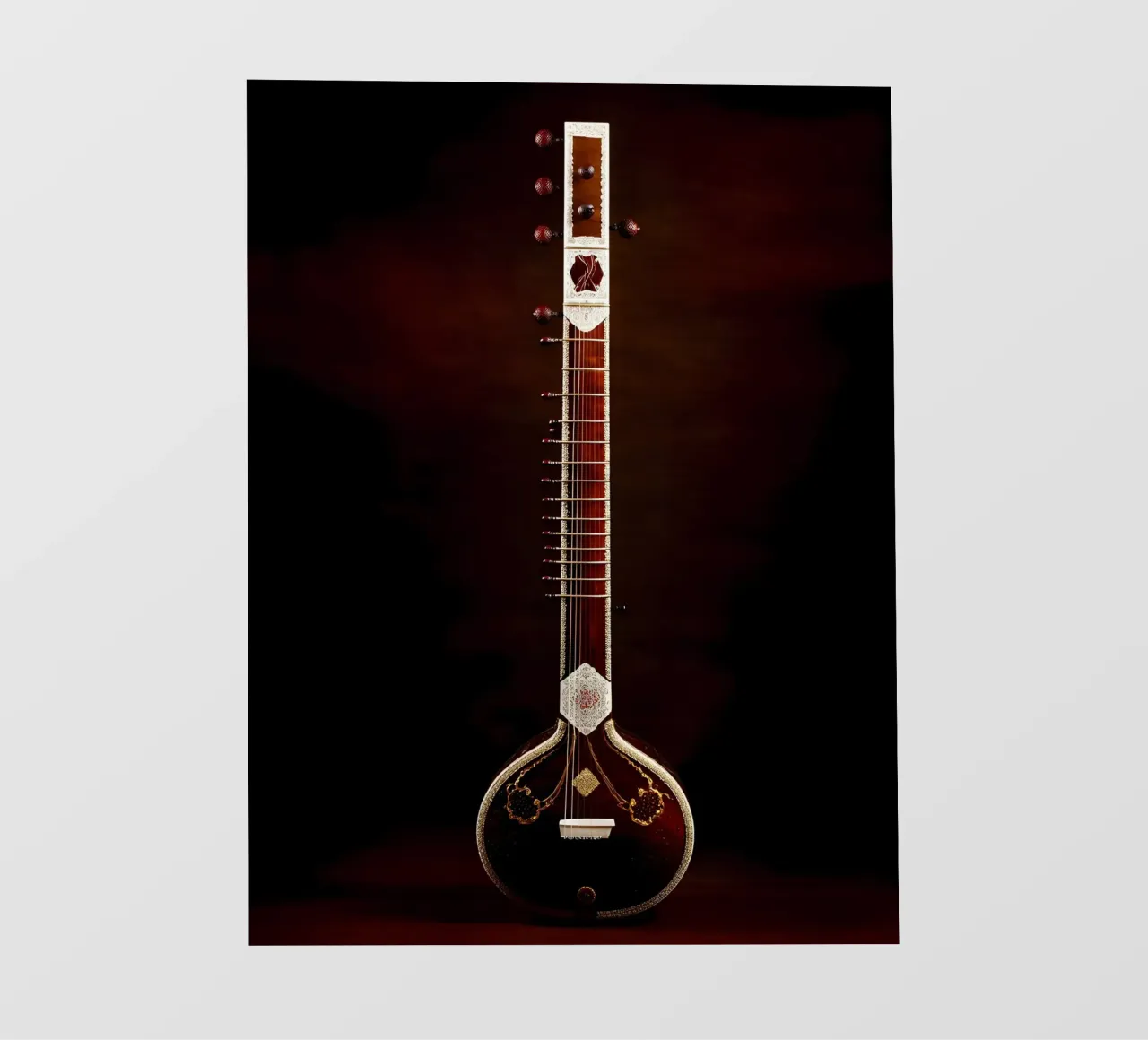 Sitar - Strumento musicale pellicola backlit da Musictime