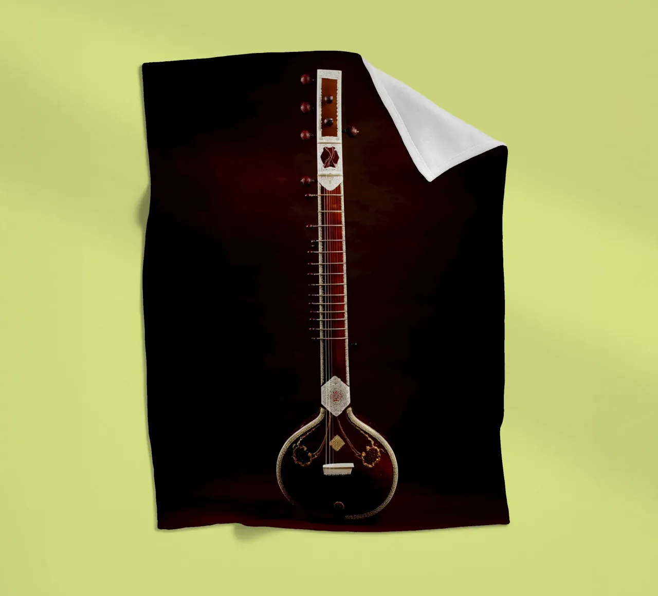 Sitar - Strumento musicale coperta in pile da Musictime