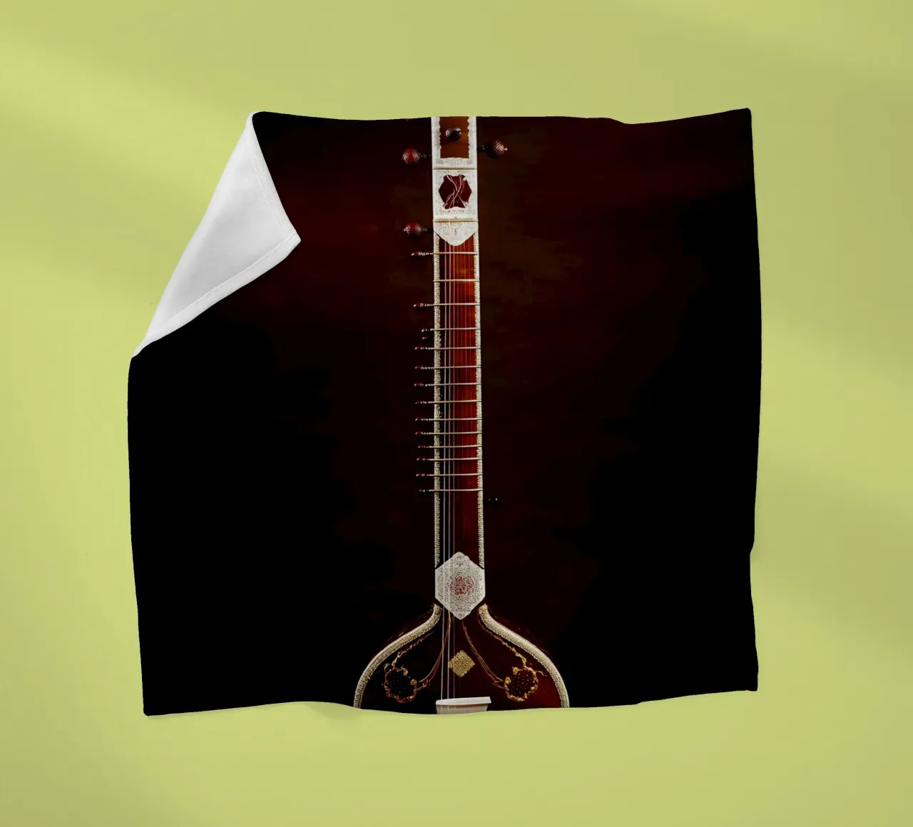 Sitar - Strumento musicale coperta in pile da Musictime