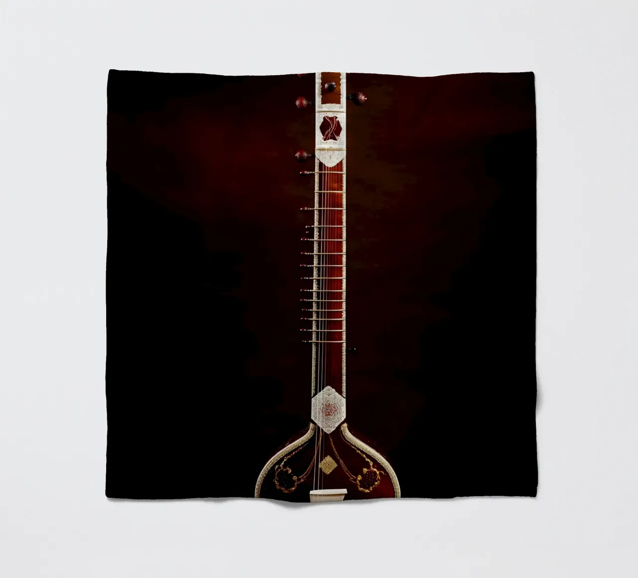 Sitar - Strumento musicale coperta in pile da Musictime
