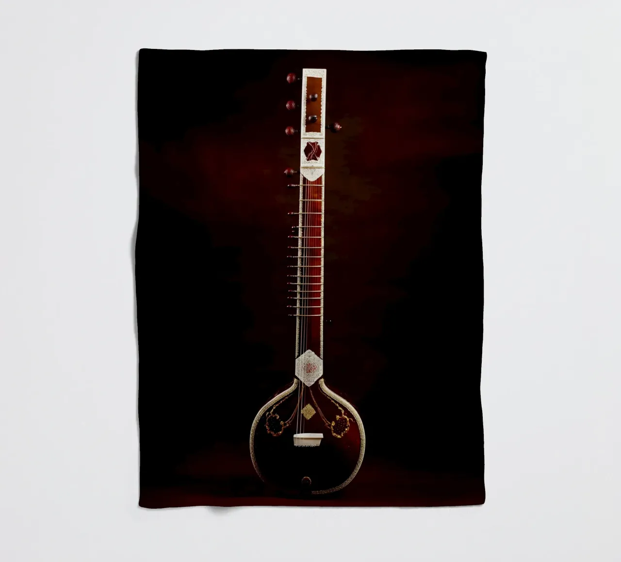 Sitar - Strumento musicale coperta in pile da Musictime