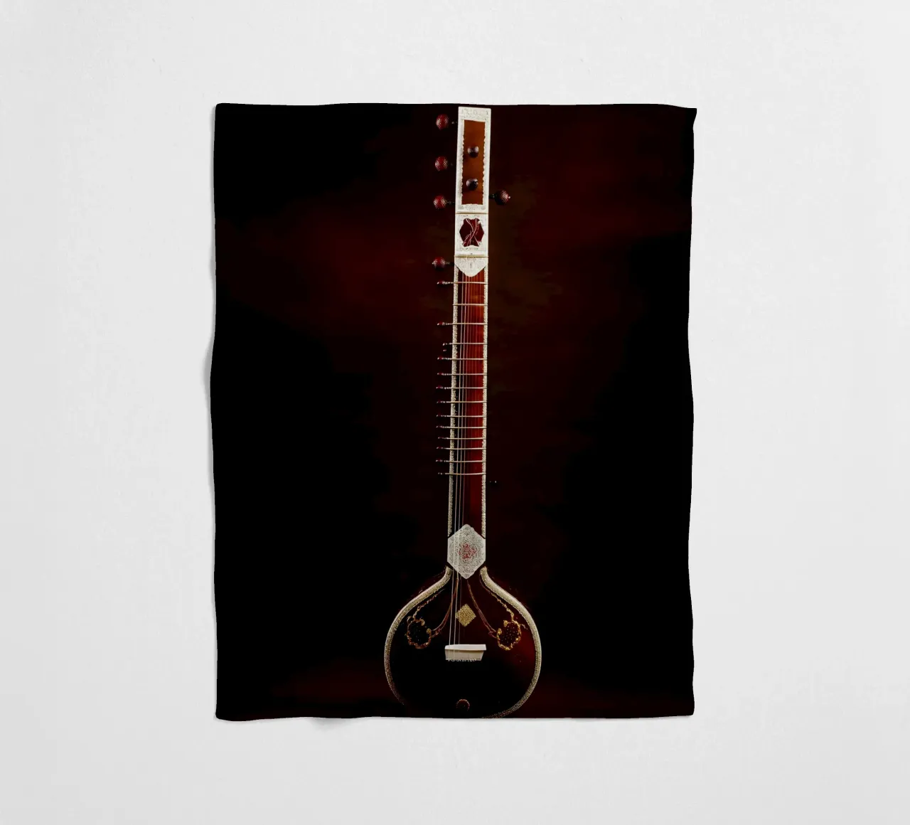 Sitar - Strumento musicale coperta in pile da Musictime