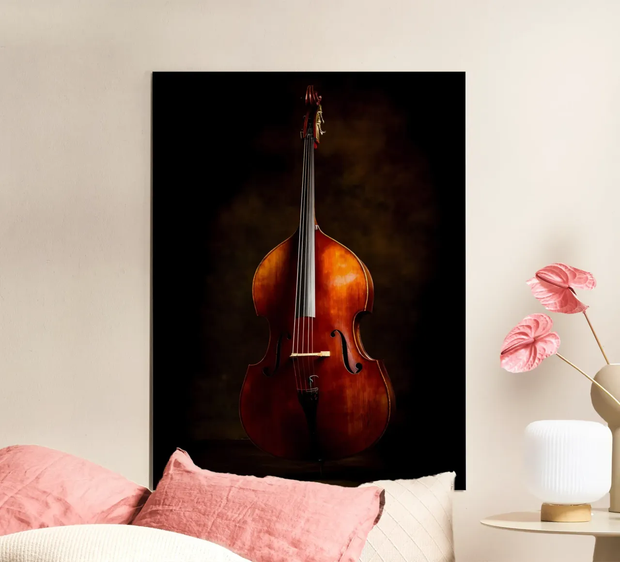 Sagoma di strumento musicale poster con telaio in alluminio da Musictime