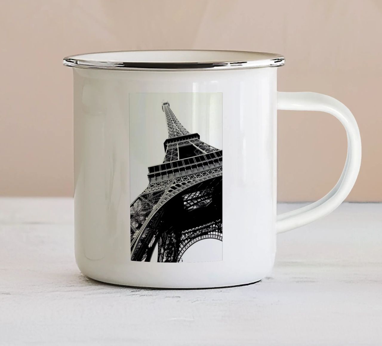 Tour Eiffel Emaille Tasse von Magdalena Martin Photography