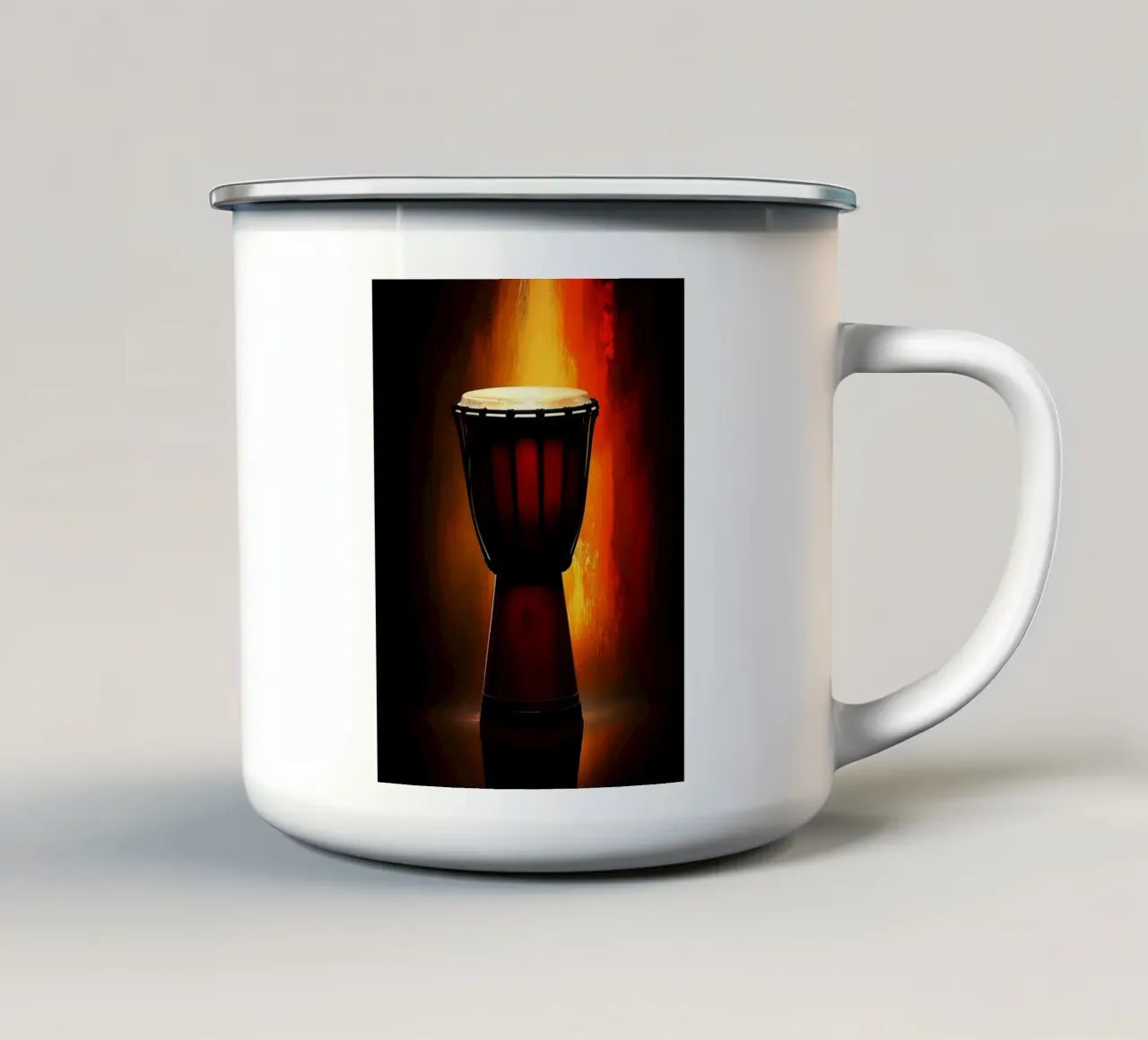 Djambe - Strumento musicale tazza in smalto da Musictime