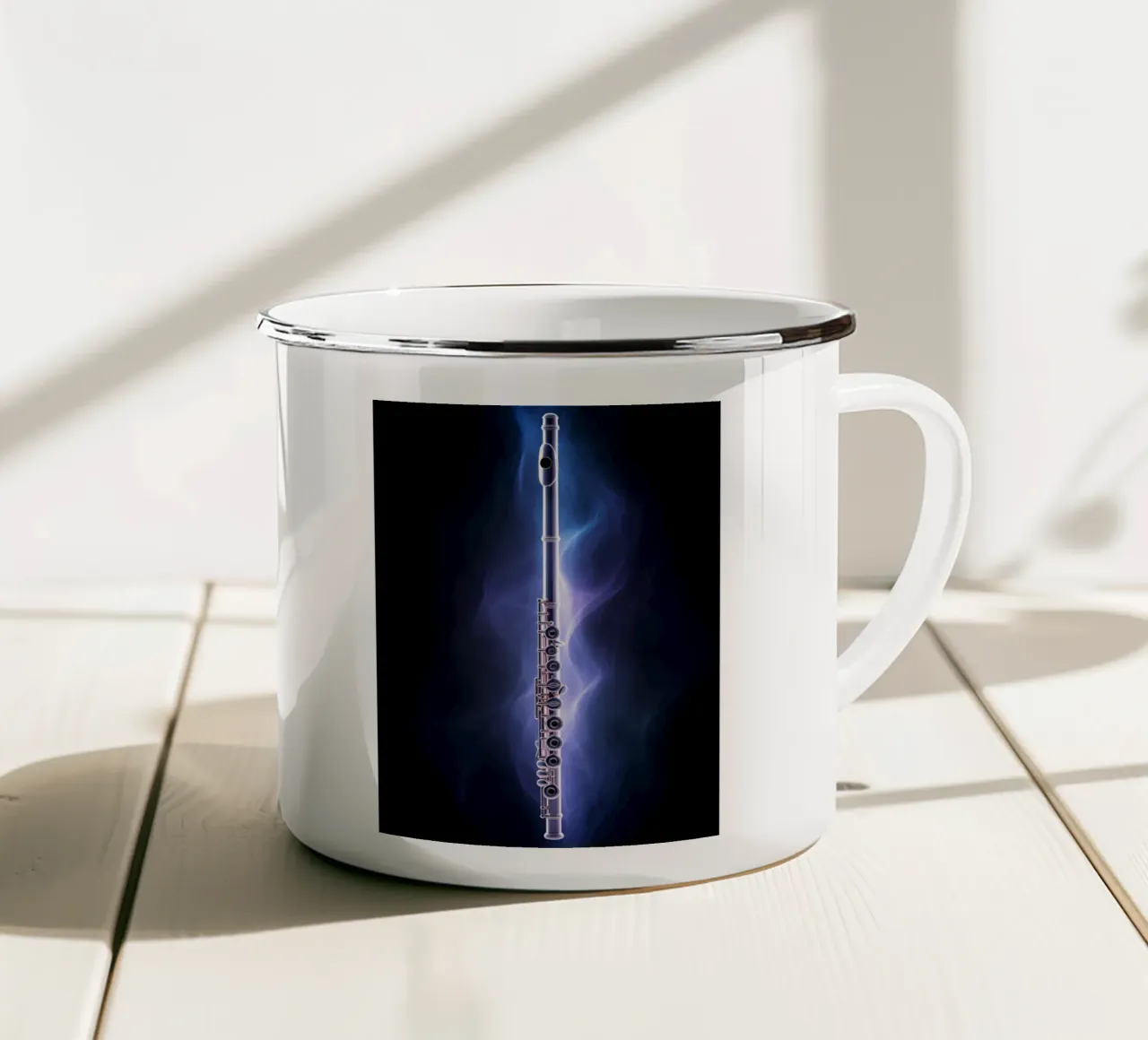 Flauto - Strumento musicale tazza in smalto da Musictime