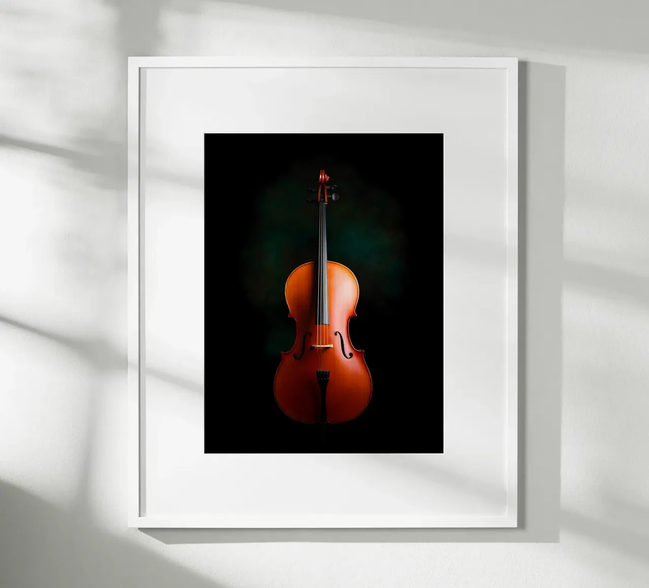 Violoncello - Strumento musicale poster con telaio in legno da Musictime