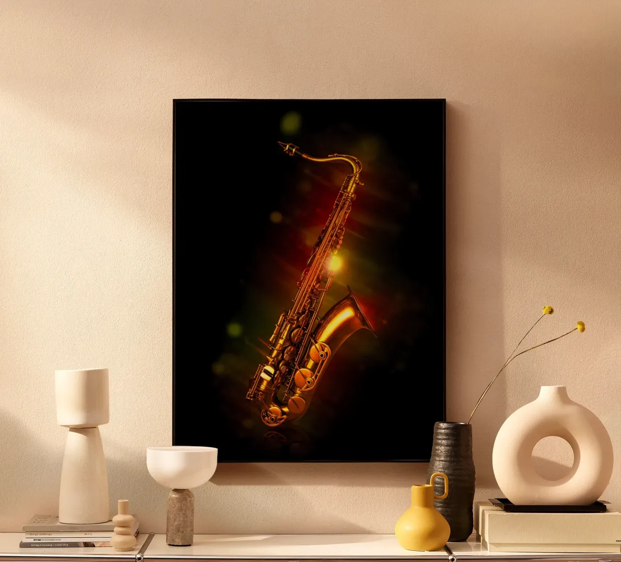 Sassofono - Strumento musicale alluminio dibond da Musictime