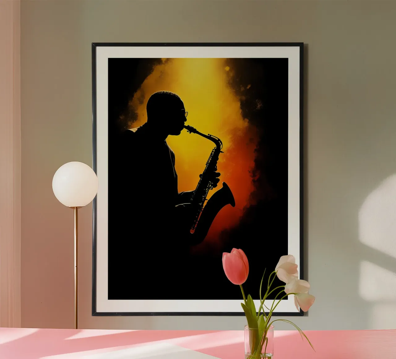 Sassofono - Silhouette carta hahnemühle da Musictime