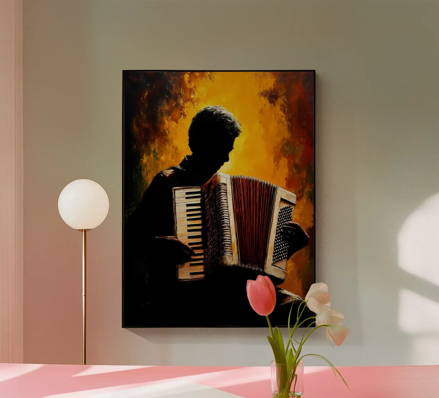 Fisarmonica - Silhouette plexiglass da Musictime