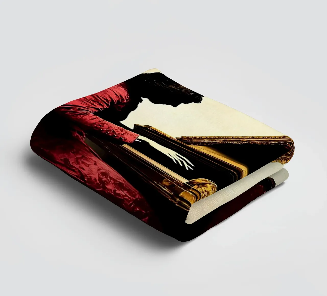 Pianoforte a coda - Silhouette asciugamano da bagno da Musictime
