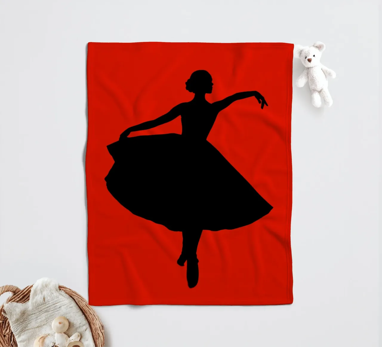 Solo Dancing fleece blanket by Musictime
