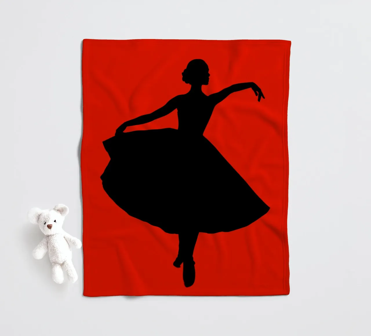 Solo Dancing fleece blanket by Musictime