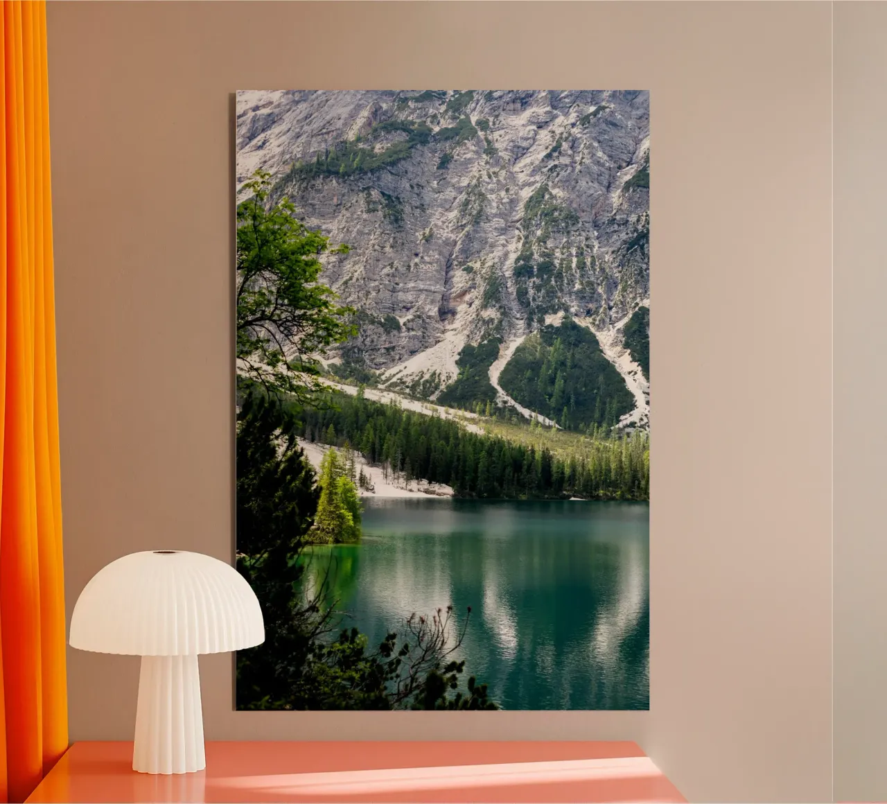 Pragser Wildsee - riflessi di tranquillità alluminio dibond da karijn_landscapes