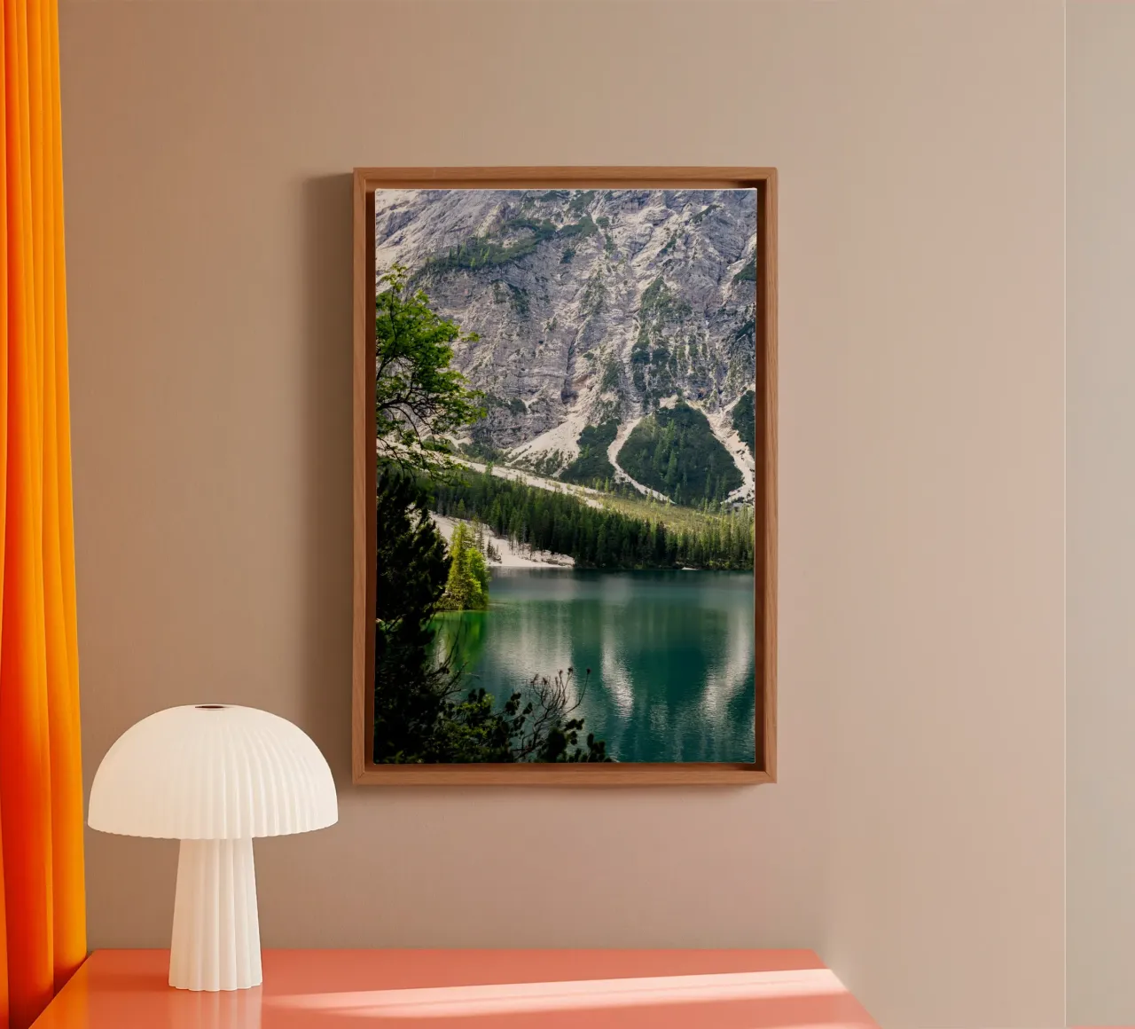 Pragser Wildsee – reflections of tranquility canvas by karijn_landscapes